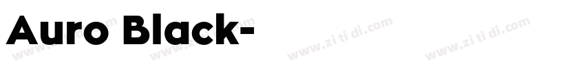 Auro Black字体转换